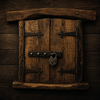 Olde doors in Viking escape room at Extremescape