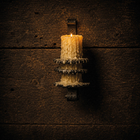 Well used candle at Extremescape